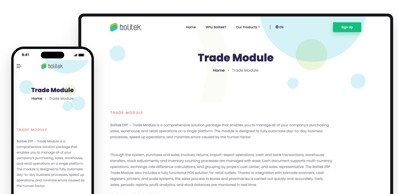 Trade module