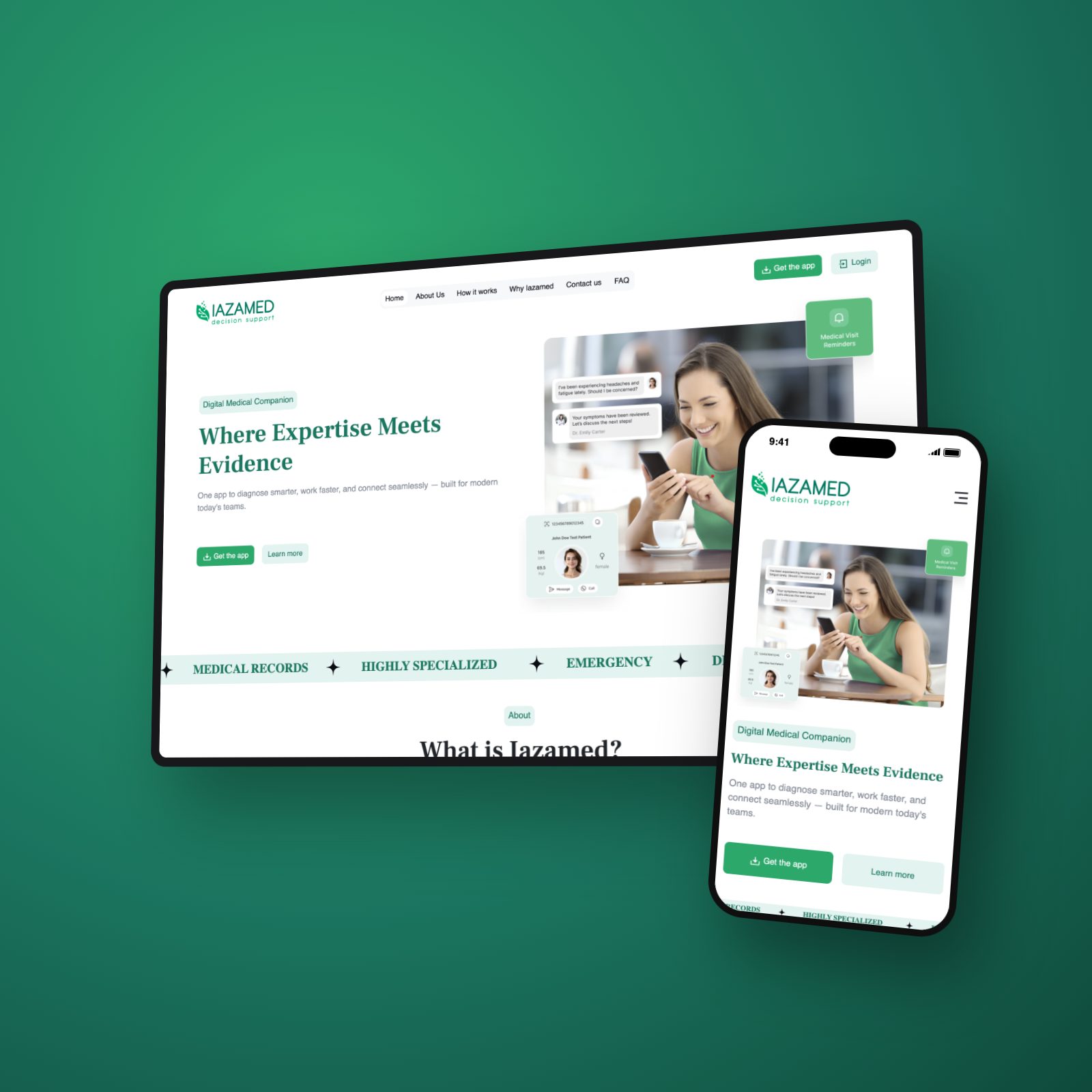 Iazamed website