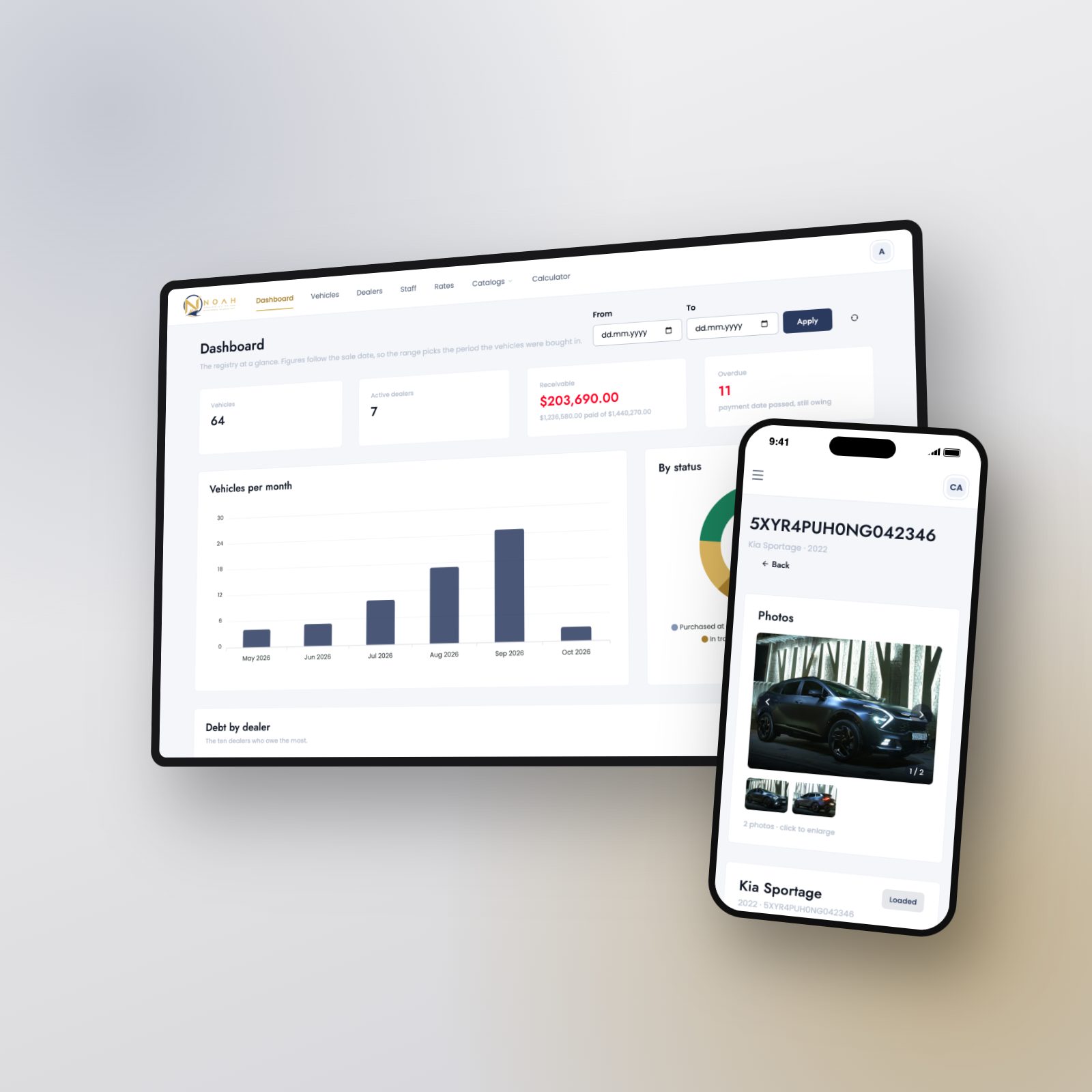 Noah Logistics Dealer App