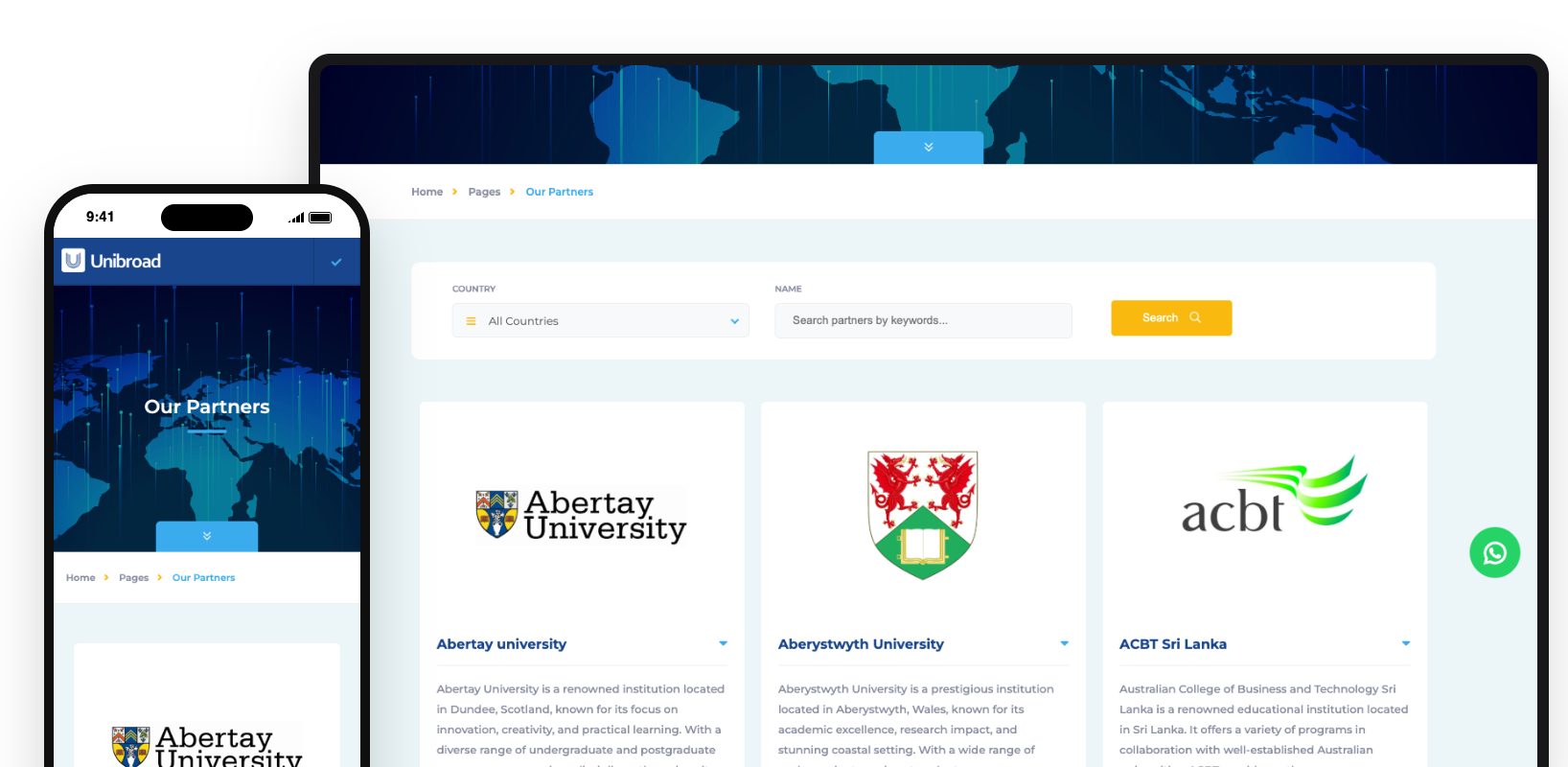 Partner universities